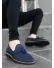 Mocasini barbati albastri, tapla subtire, piele eco, comozi 12218 N1-3